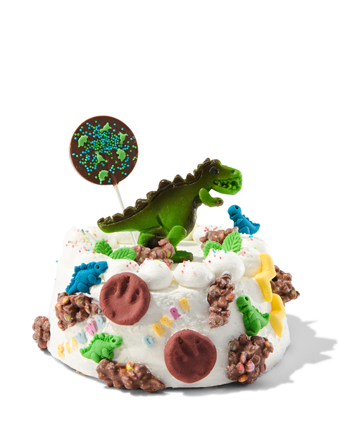 décorations pour gâteau - lettres et dinosaures - 10250057 - HEMA